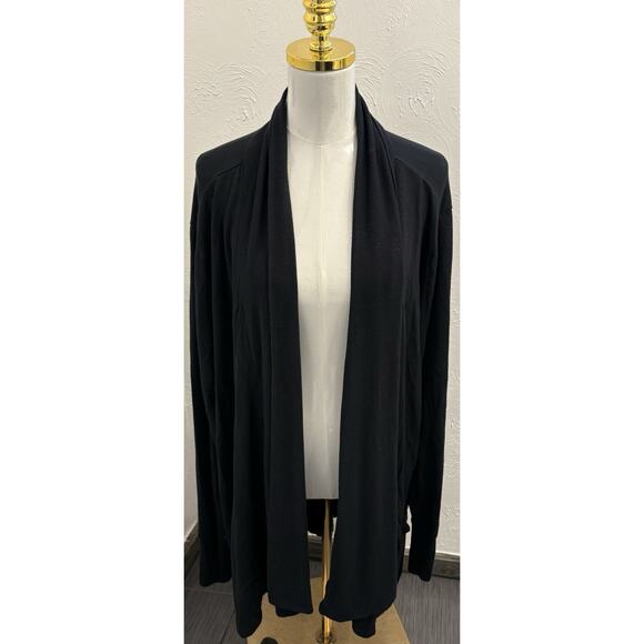 Athleta Sweaters - Athleta Women's Black Pranayama Wrap Sweater Cardigan 777944-00 Size 2X